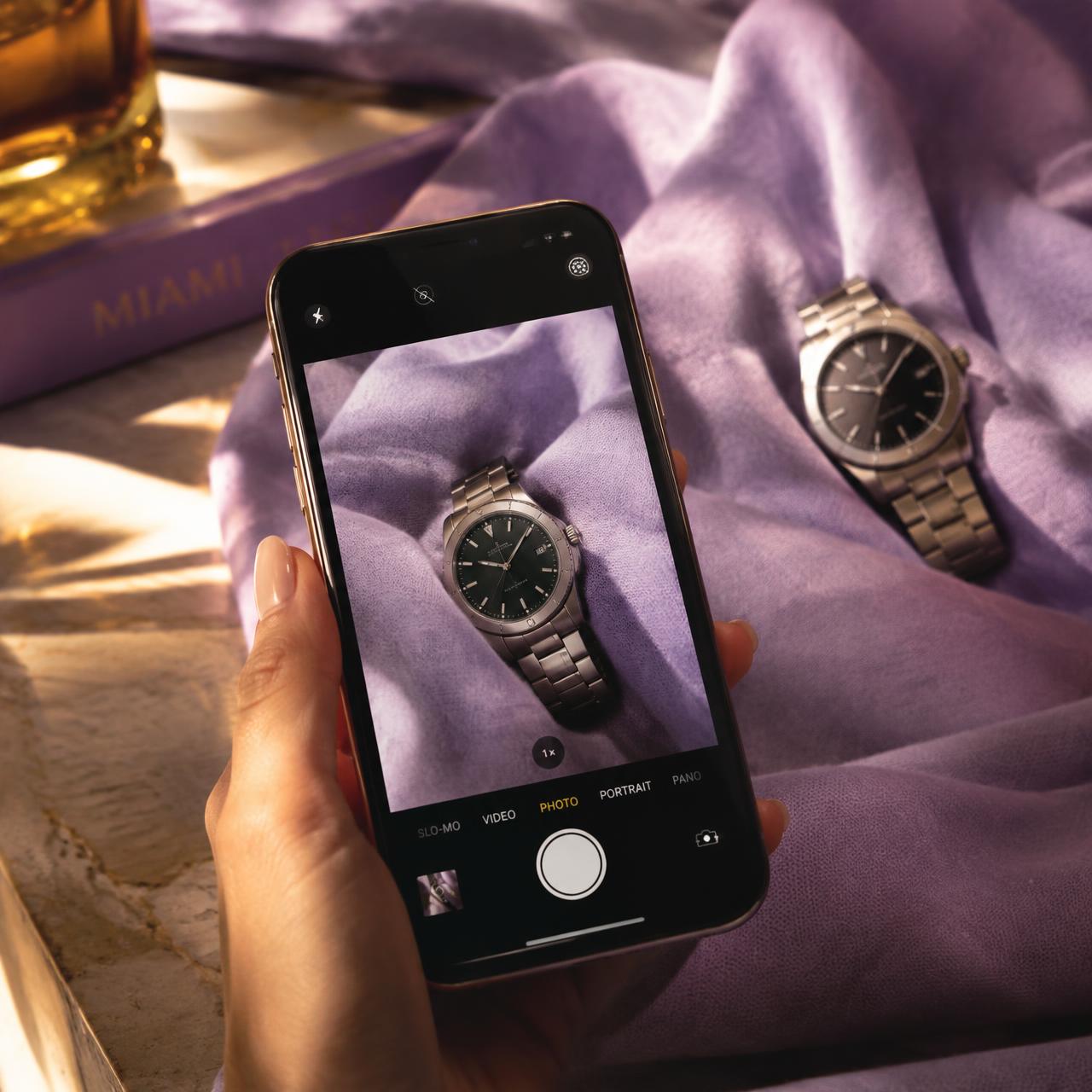 Photographing a luxury watch with an iPhone